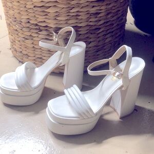 White Platform Heels | Perfect for Dancing | COMFORTABLE